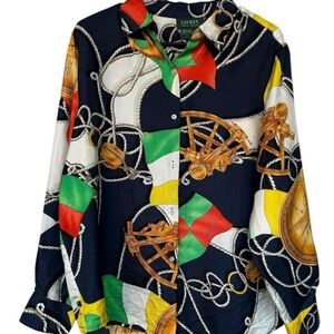 Polo by Ralph Lauren Multicolor Nautical Blouse